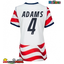 Camisa de Futebol Estados Unidos Tyler Adams #4 Equipamento Principal Mulheres Mundo 2026 Manga Curta